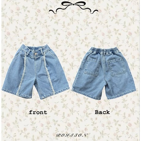poisson/13. lace bermuda pants S-XL