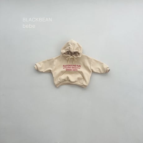 blackbean/21. play bebe hood T-shirt S-M