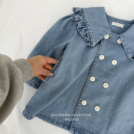 melikey/103. denim sera double one-piece JS-JM