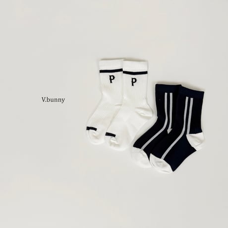 vbunny/13. line socks set M(130-150)-XL(180-210)