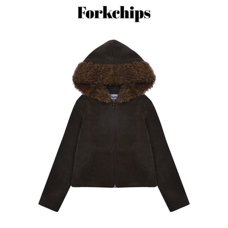 forkchips/58. bear hood zipup JS-JXL