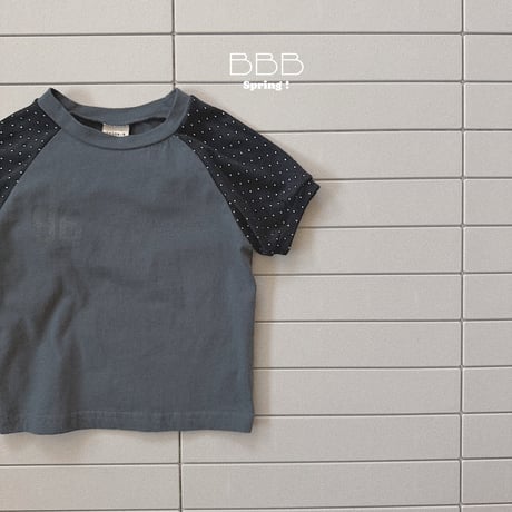 bellabambina/93. bebe two color half t T-shirt 12M-S