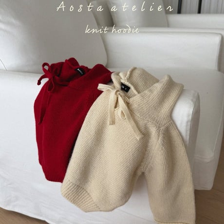 aosta/10. [Knit Cookie Hoodie] S(1-2Y)-L(3-5Y)