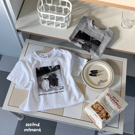 secondmoment/64. kitch half t T-shirt S-XL