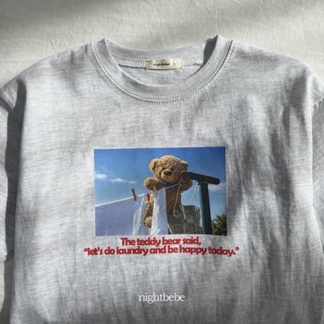 nightbebe/15. bear bear T-shirt XS-XL