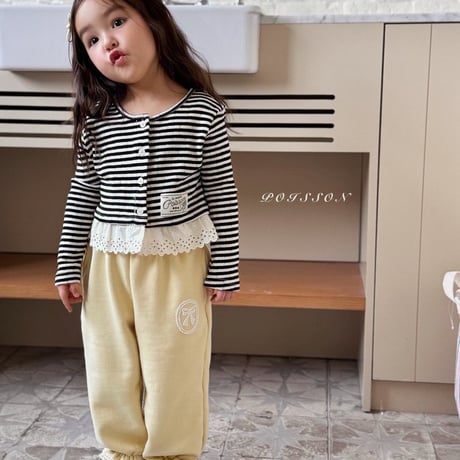 poisson/40. fril jogger pants S-XL