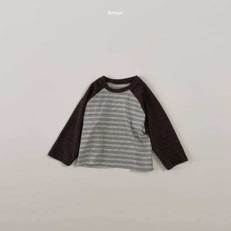 amigo/27. stripe raglan  XS-XL