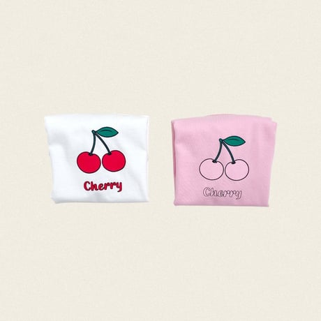 oottbebe/79. cherry puff T-shirt XS(1-2Y)-XL(6-7Y)