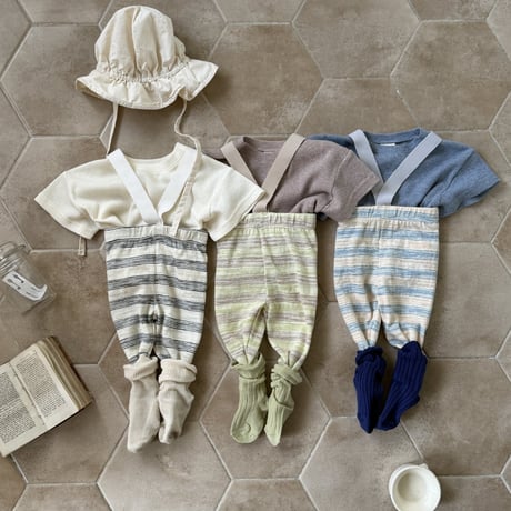 bebeholic/2. sketch overalls leggings S(3-6M)-L(12-18M)