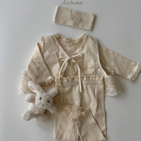aosta/22. [Lace JennyOpen Vest] FREE