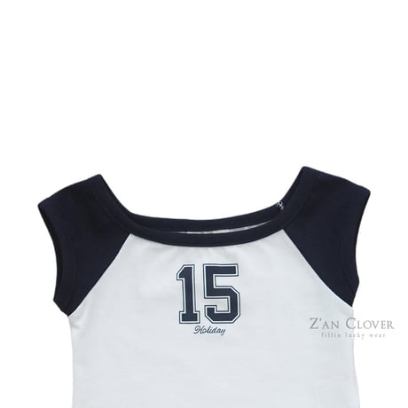 zanclover/63. 15 two color crop T-shirt 3-11