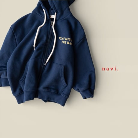 navi/59. with hood zipup S-XL