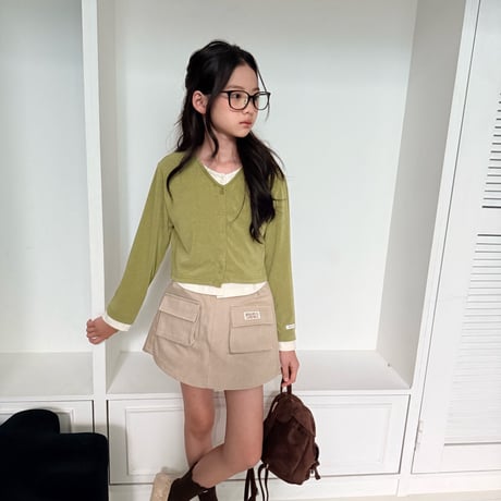 comma/34. two color cardigan 110-130