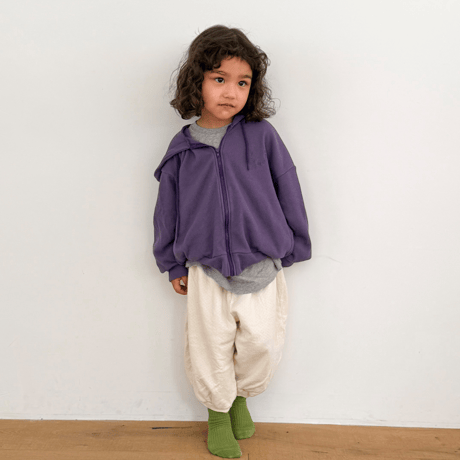 plain/8. cropple hood zipup XS-XL