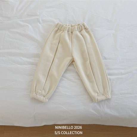 ninibello/74. angel pin tuck jogger pants XS-XL