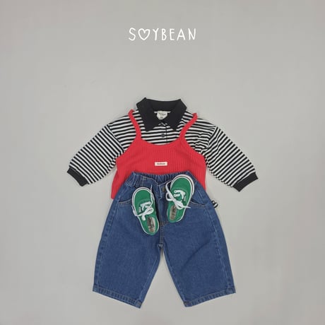 soybean/72. plan ) knit crop bustier XS-XL