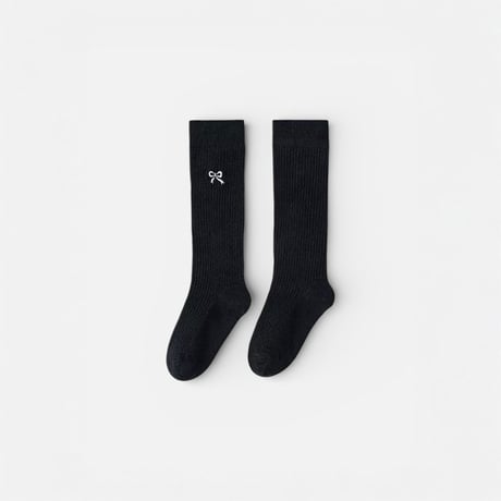 dudie/38. ribbon three knee socks set M(150-180)-XL(200-230)