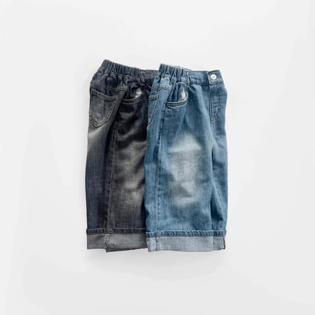 fromi/10. linen rollup denim pants JS-JL