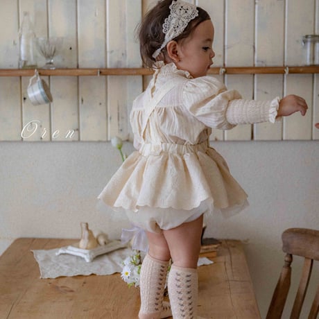oren/1. bebe ) Riel lace skirt bloomer BEBE_S-BEBE_M