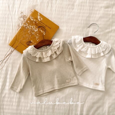 valubebe/82. ive lace fril T-shirt 6M-S