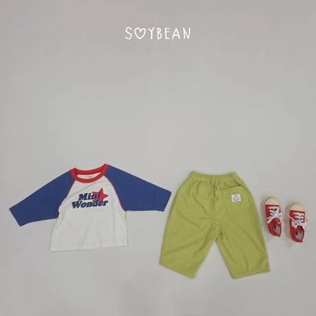soybean/104. plan ) mini wonder raglan T-shirt XS-XL