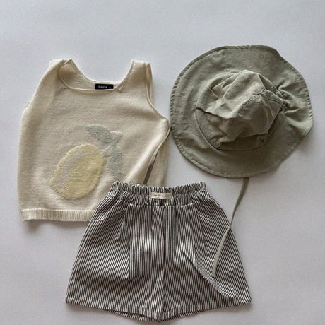 aosta/19. Knit Fruit Vest S(1-2Y)-L(3-5Y)