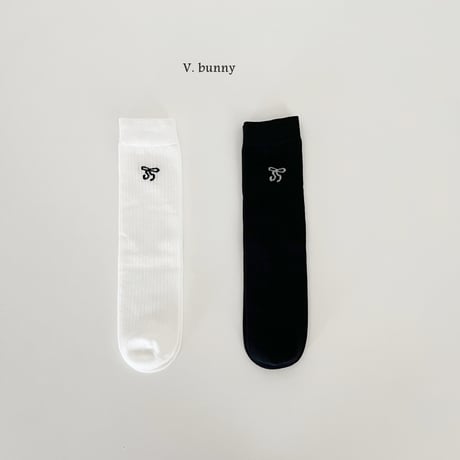 vbunny/23. double ribbon socks set FREE(32CM)