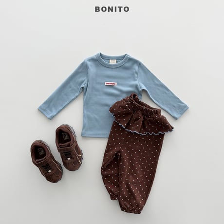 bonito/115. dot fril jogger pants JS-JM