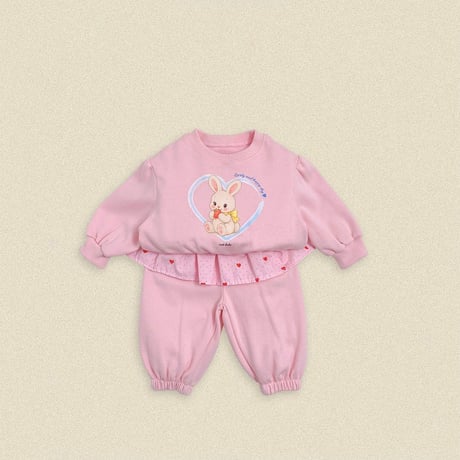 oottbebe/37. cuty rabbit updown set XS(0-1Y)-XL(4-5Y)