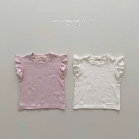 melikey/115. macaron fril T-shirt JS-JM