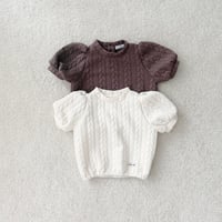 urbanrabbit/36. Cable Quilted Puff Top XS-XL