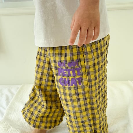 tinyhiker/25. bear check jogger pants XS-XL