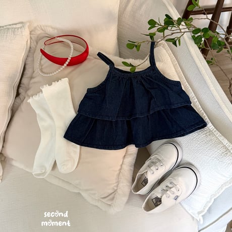 secondmoment/70. denim kangkang blouse S-XL