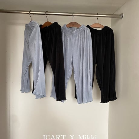 mikki/16. plitch straight pants ADULT