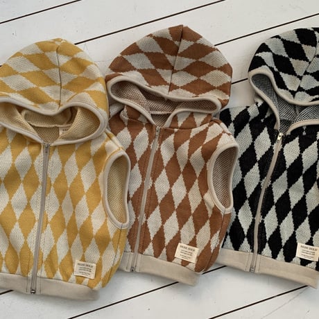 bebeholic/44. dia vest hood S(6-12M)-M(12-18M)