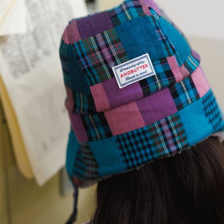 andbutter/3. Mixed Check Earflap Hat FREE
