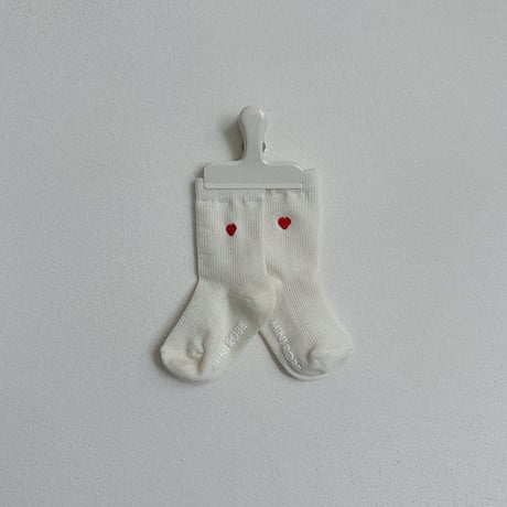 minirobe/46. Heart Logo Socks 3Set XS-M