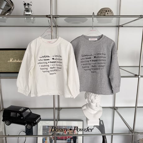 bunnypowder/77. warm heart T-shirt 2XL-4XL