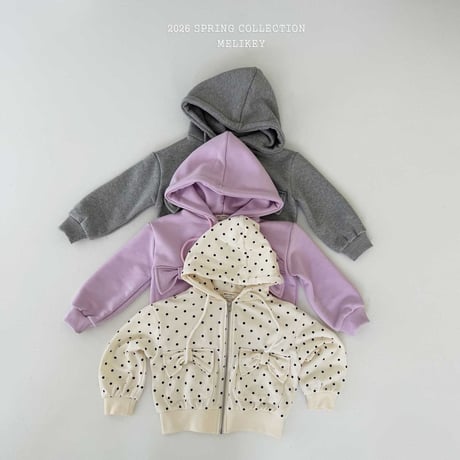 melikey/95. ribbon pocket hood zipup JS-JM