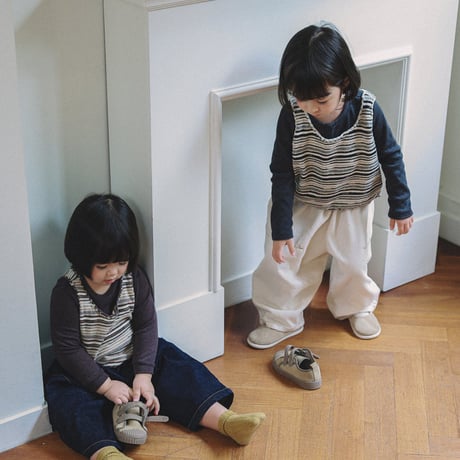 onu/37. knit vest BABY(12M)-XL(6-7Y)