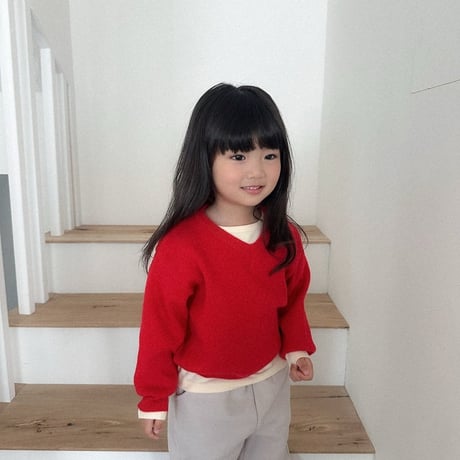 digreen/34. Cozy V-Neck Knit S-2XL
