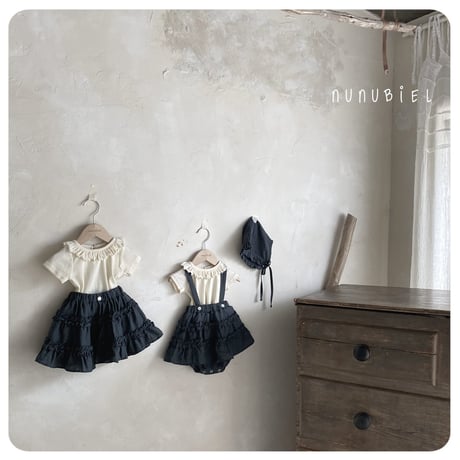 nunubiel/52. ribbed frill t-shirts XS-XL