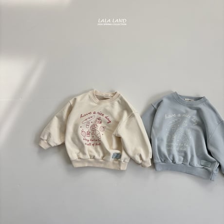 lalaland/19. bread man-to-man XS-XL