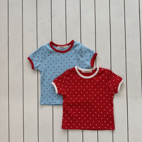 lepetitmot/14. dot two color T-shirt XS-XL