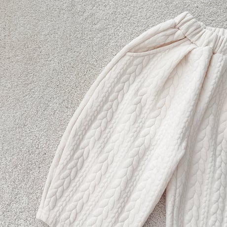 urbanrabbit/34. Cable Quilted Pants XS-XL