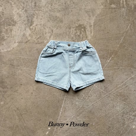 bunnypowder/207. heart denim half pants 2XL-4XL
