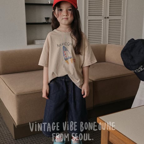 boneoune/3. rocket half t T-shirt XS-XL
