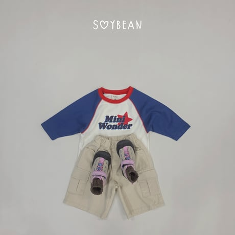soybean/104. plan ) mini wonder raglan T-shirt XS-XL