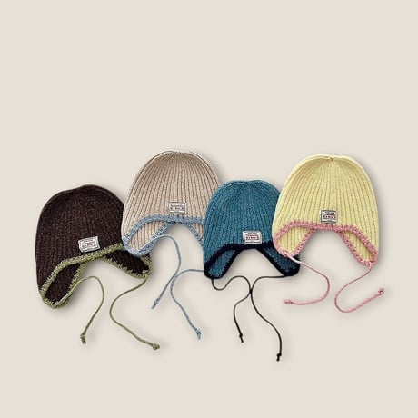 dudie/34. line knit hat FREE(48CM-52CM)