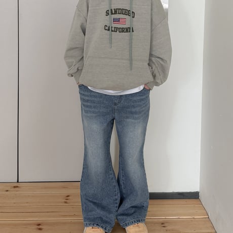 fromi/9. wide flare denim pants S-XL